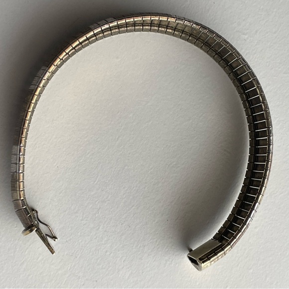 Vintage Sterling silver & gold Milor Italy bracelet cuff - Picture 13 of 16